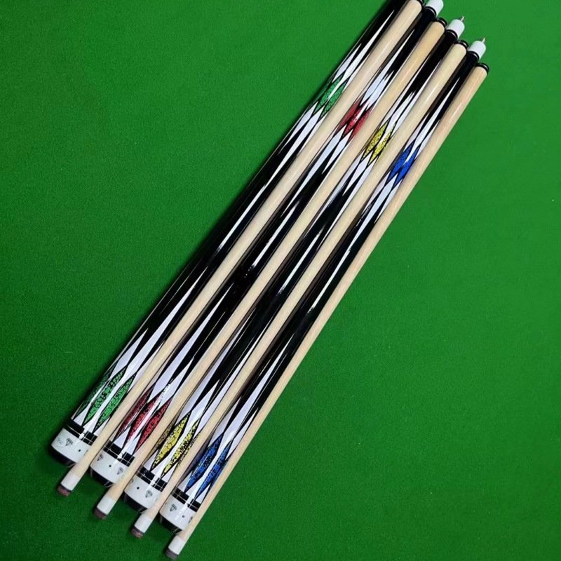 Factory stock 1/2 split 13MM maple pool cue with moderate hardness and tight joints