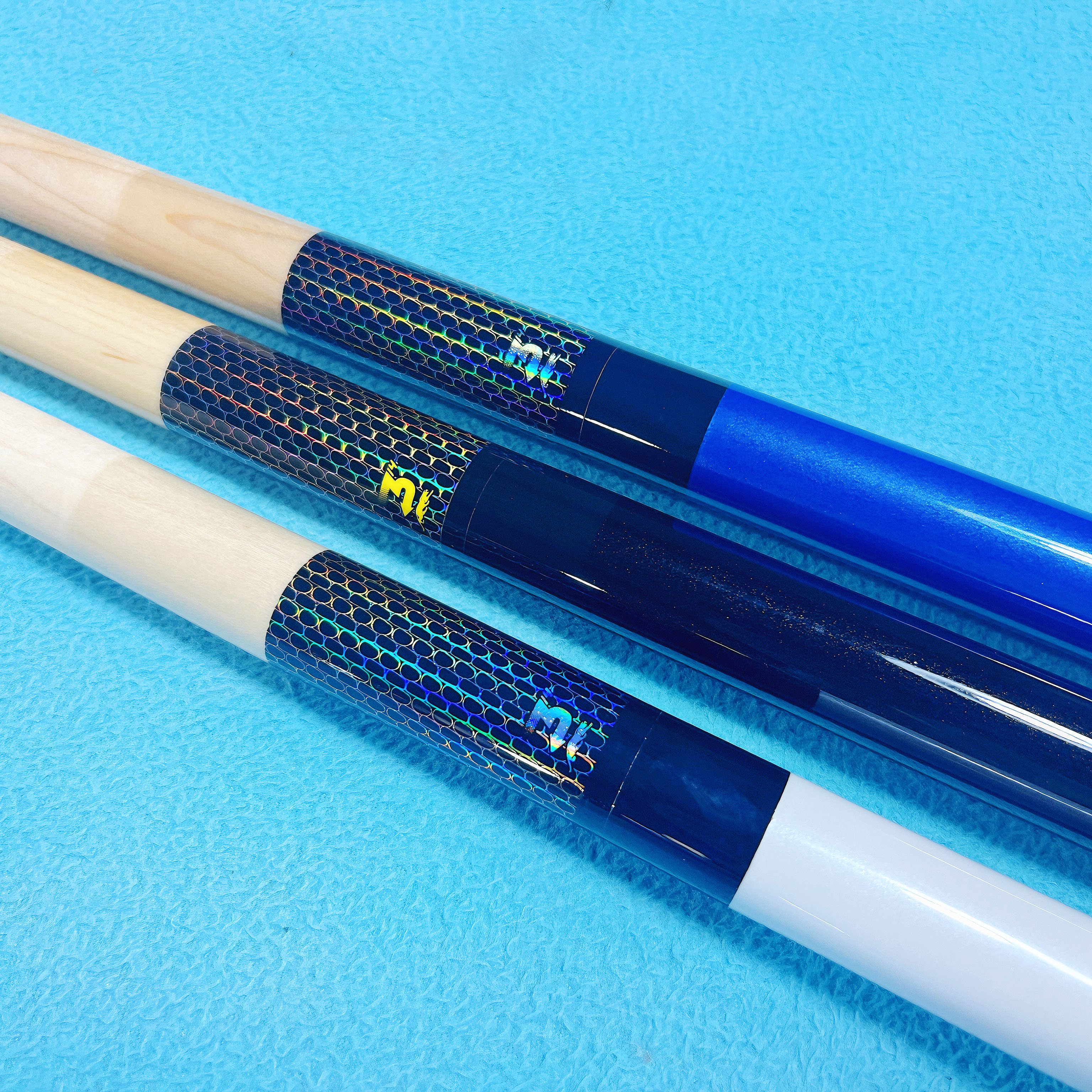 Premium 3pcs Maple Wood Shaft 13.2mm Tip Billiard Pool Snooker Jump Break Cue For Sale