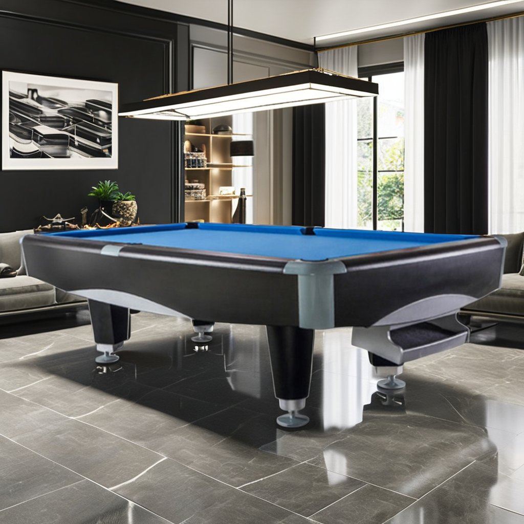 Bojue 8ft Solid Wood Billiard Pool Table Custom Size American nine ball pool table billiards with ball automatic return