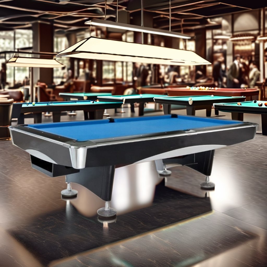 Bojue 8ft Solid Wood Billiard Pool Table Custom Size American nine ball pool table billiards with ball automatic return