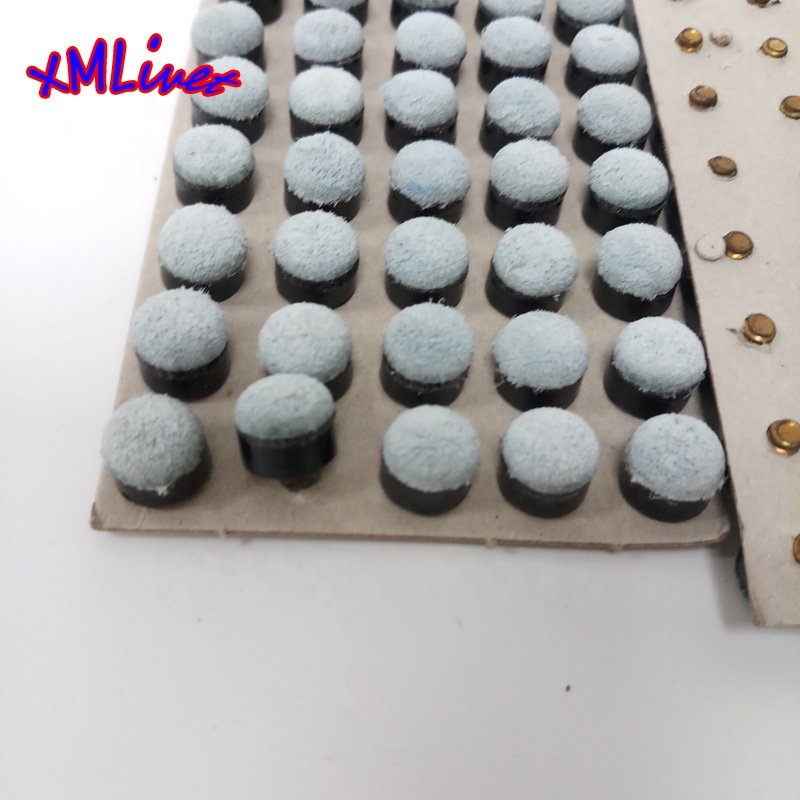 xmlivet high quality 11mm leather slip-one cue tips Customized Pool snooker screw-on tips wholesales China Billiards accessories