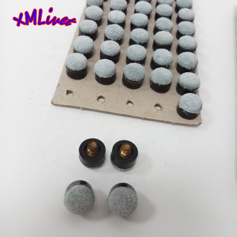 xmlivet high quality 11mm leather slip-one cue tips Customized Pool snooker screw-on tips wholesales China Billiards accessories