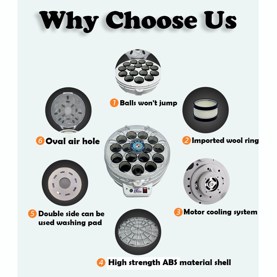 16 22 Balls Automatic Pool Ball Cleaning Washer Polisher Machine Snooker & Billiard Products Washing Cleaner