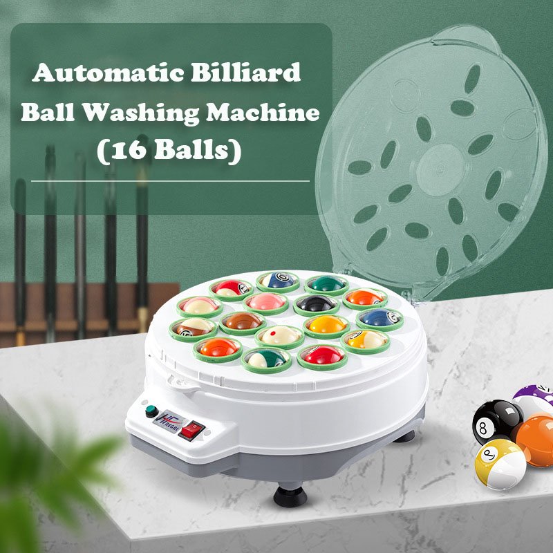 16 22 Balls Automatic Pool Ball Cleaning Washer Polisher Machine Snooker & Billiard Products Washing Cleaner