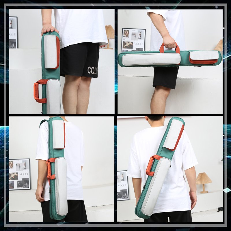 Billiard 1/2 Cue Case Tube Oxford Billiard Pool Cue Bag 2B4S Billiard Cue Case For 2 Pieces