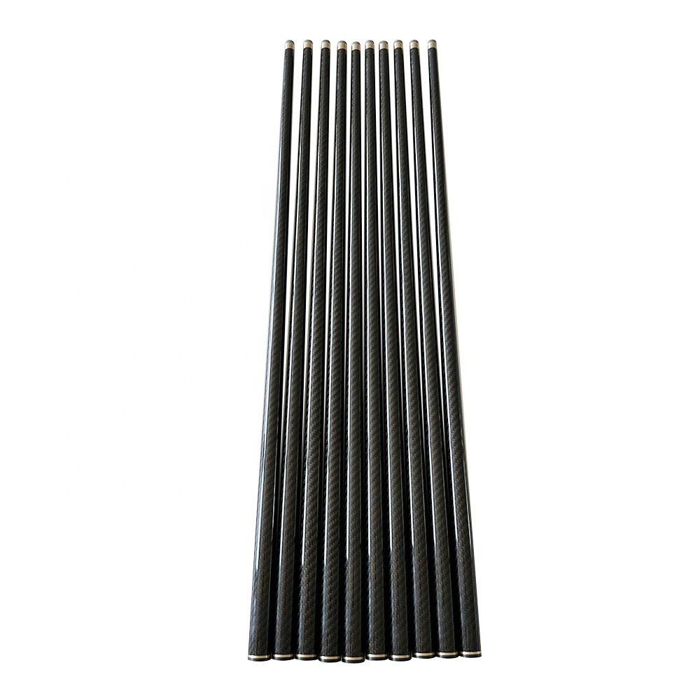 Carbon Fiber Snooker Cue Sticks in 12mm High Quality Pool Cues 1/2 Split Billiards Cue Shaft Wholesale