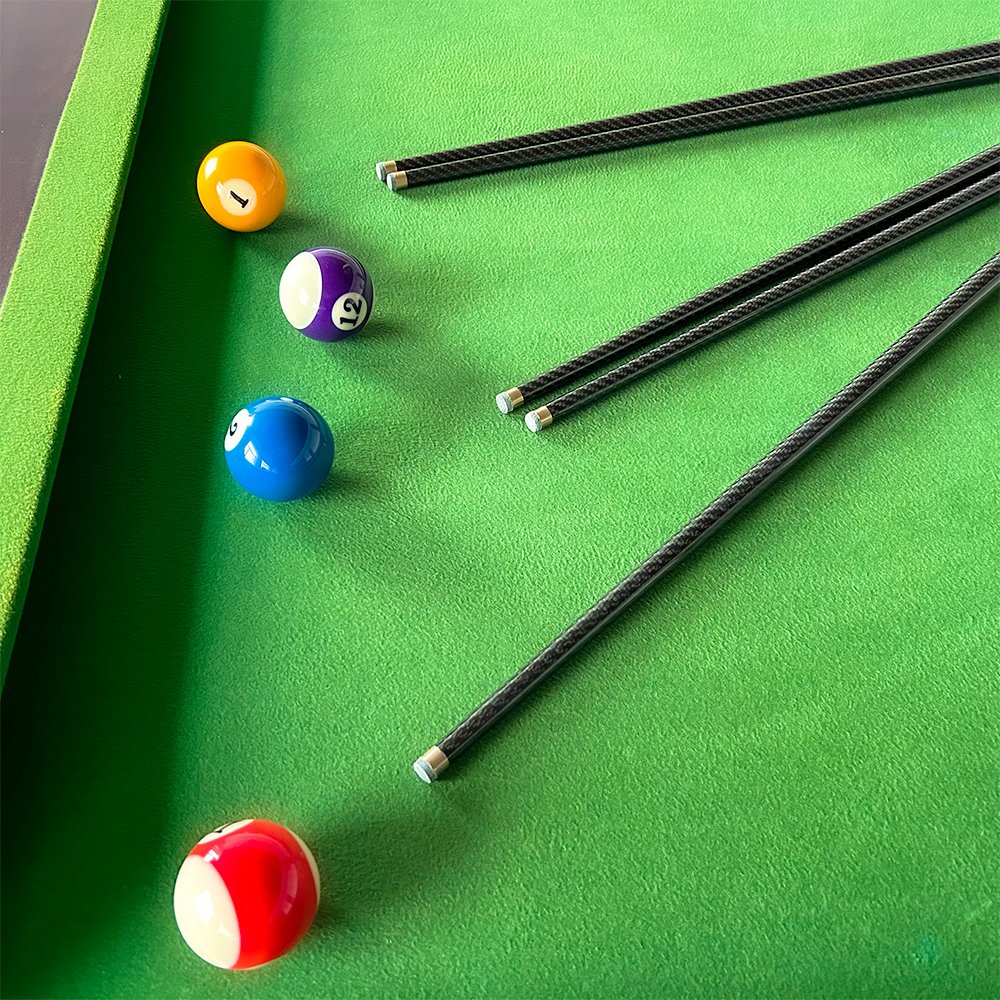 Carbon Fiber Snooker Cue Sticks in 12mm High Quality Pool Cues 1/2 Split Billiards Cue Shaft Wholesale