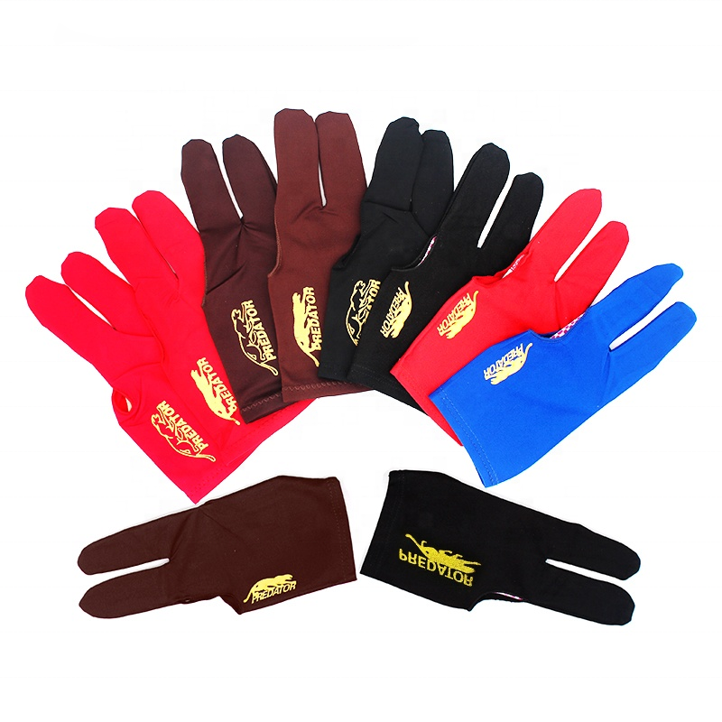 3-fingers out type Left Hand Billiard pool snooker Gloves