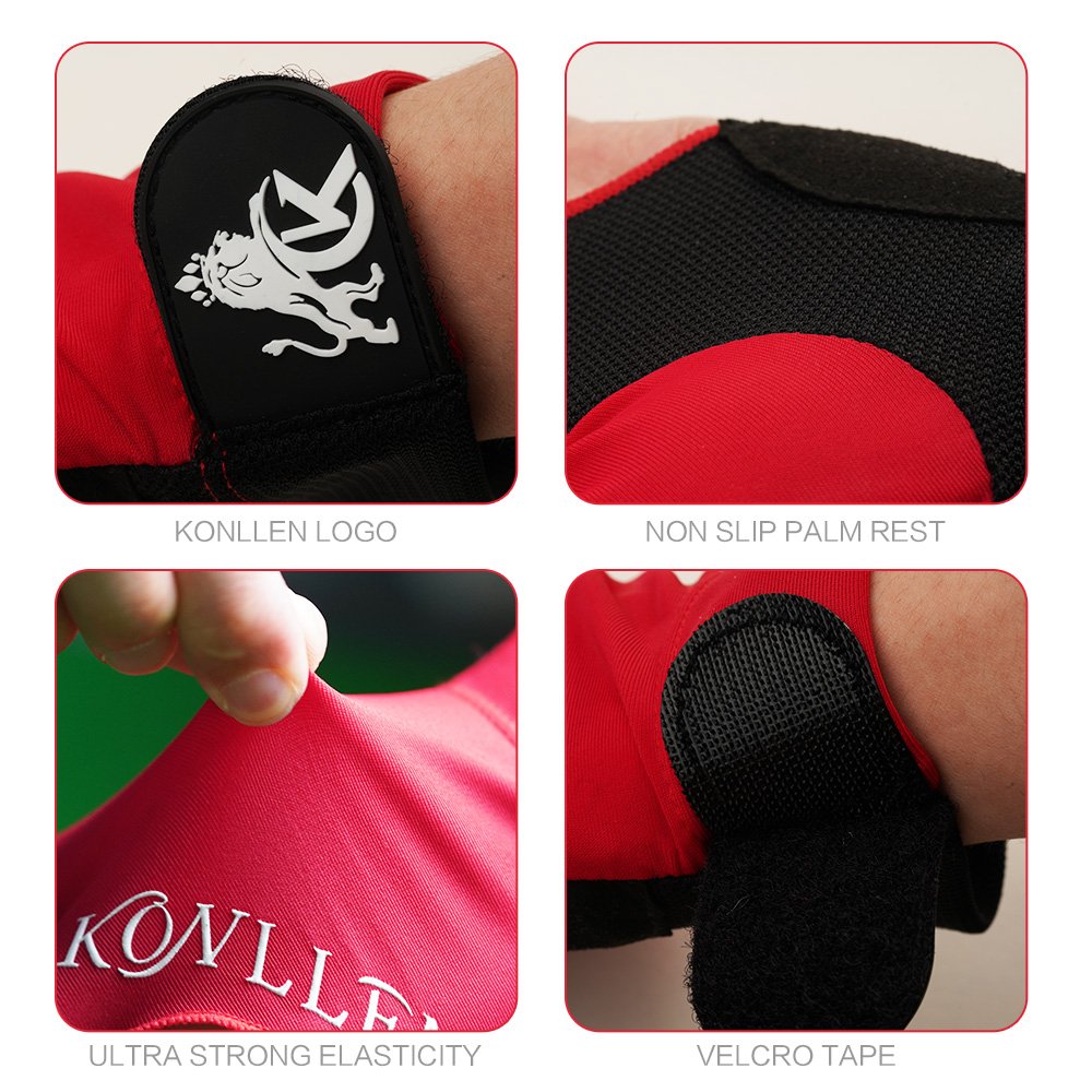 KONLLEN Pool Glove Fingerless Left Hand Gloves Snooker/Carom Gloves Durable Billiards Accessories