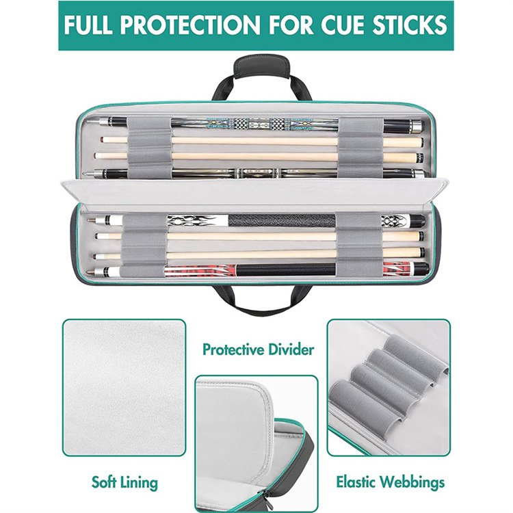 Multifunctional Pool Cue Bag Portable 7-hole Soft Bags 1/2 Barrel 4-Hole 6-hole Billiard Supply Accessories Case