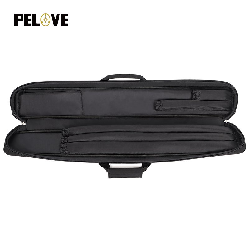 Five colors professional can be installed a set of pool cue with inner pocket pool cue bag soft pool cue case