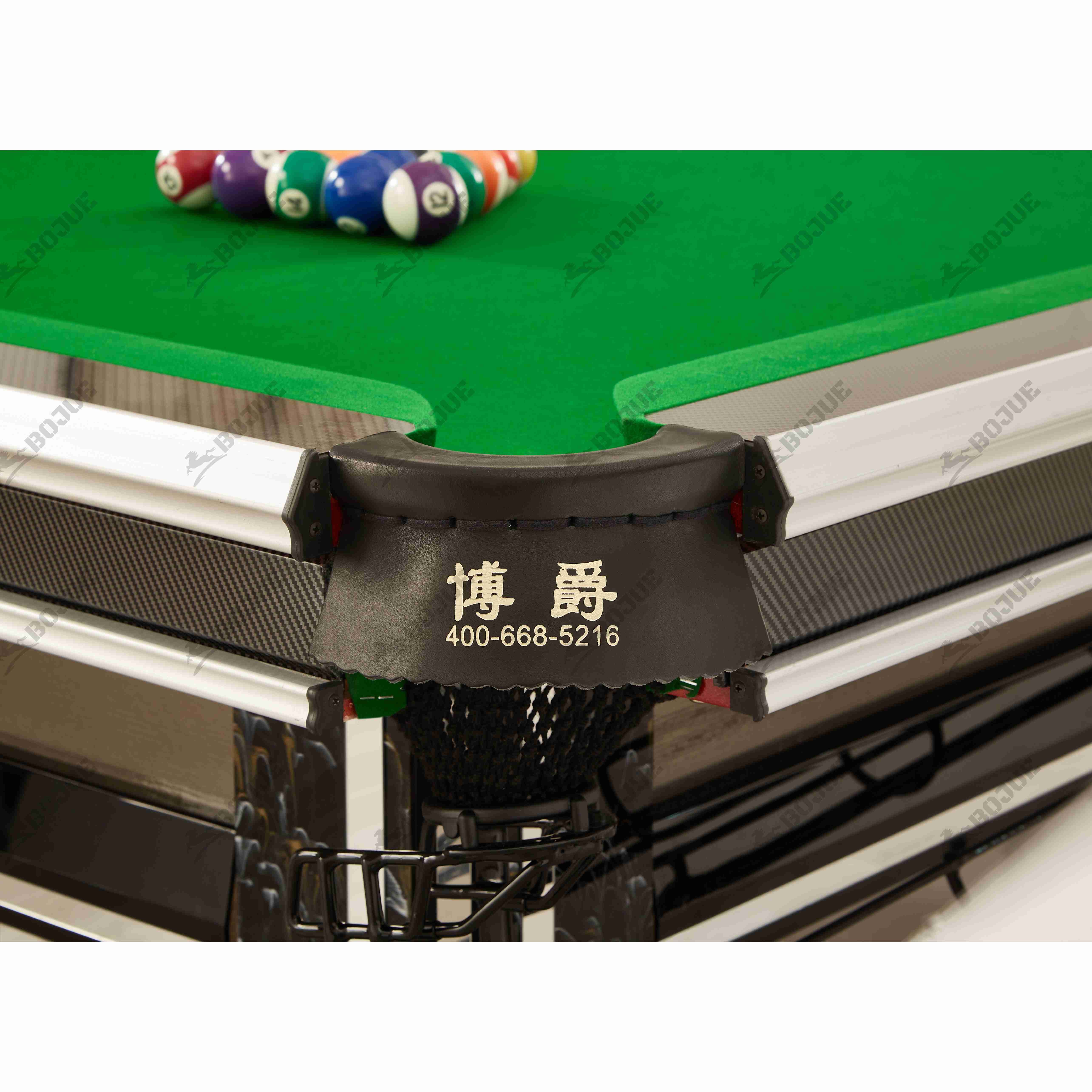 Customizable Chinese Billiard Table Elegant Wood Snooker Tournament-Standard Pool Table.