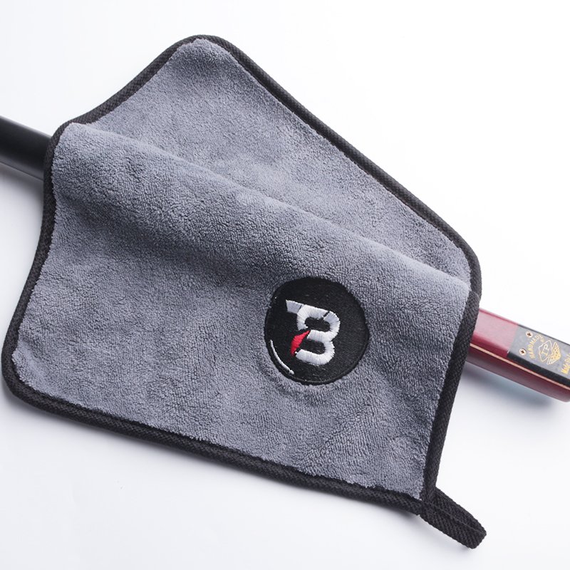 Customized Billiard accessories Multi-function super soft microfiber durable towel pool snooker cue cleaning towel cloth care