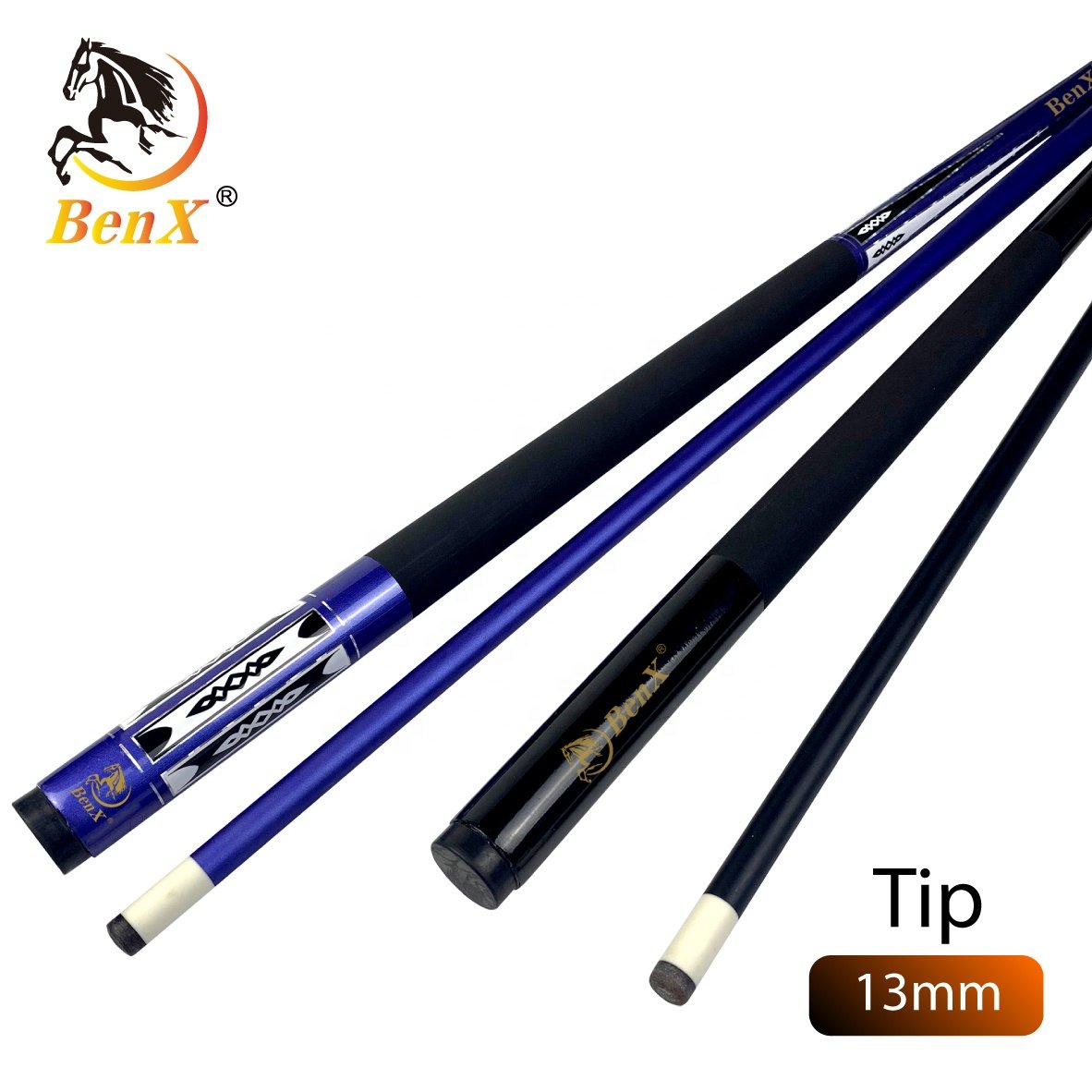 Customized carbon fiber snooker cue 1/2 style pool cue 13mm 2pc billiard cue
