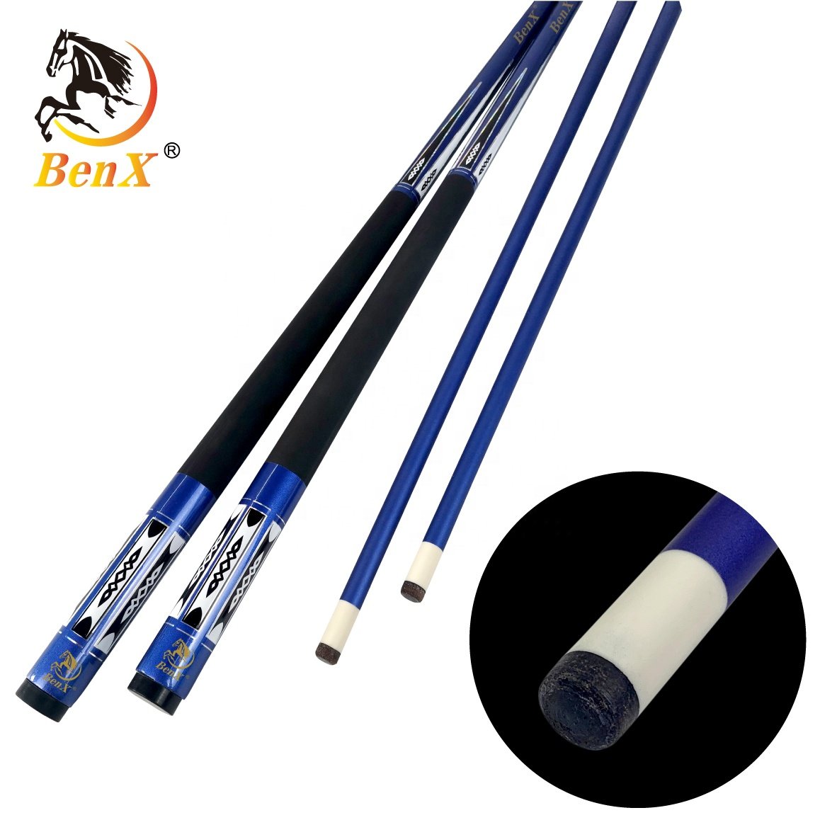 Customized carbon fiber snooker cue 1/2 style pool cue 13mm 2pc billiard cue