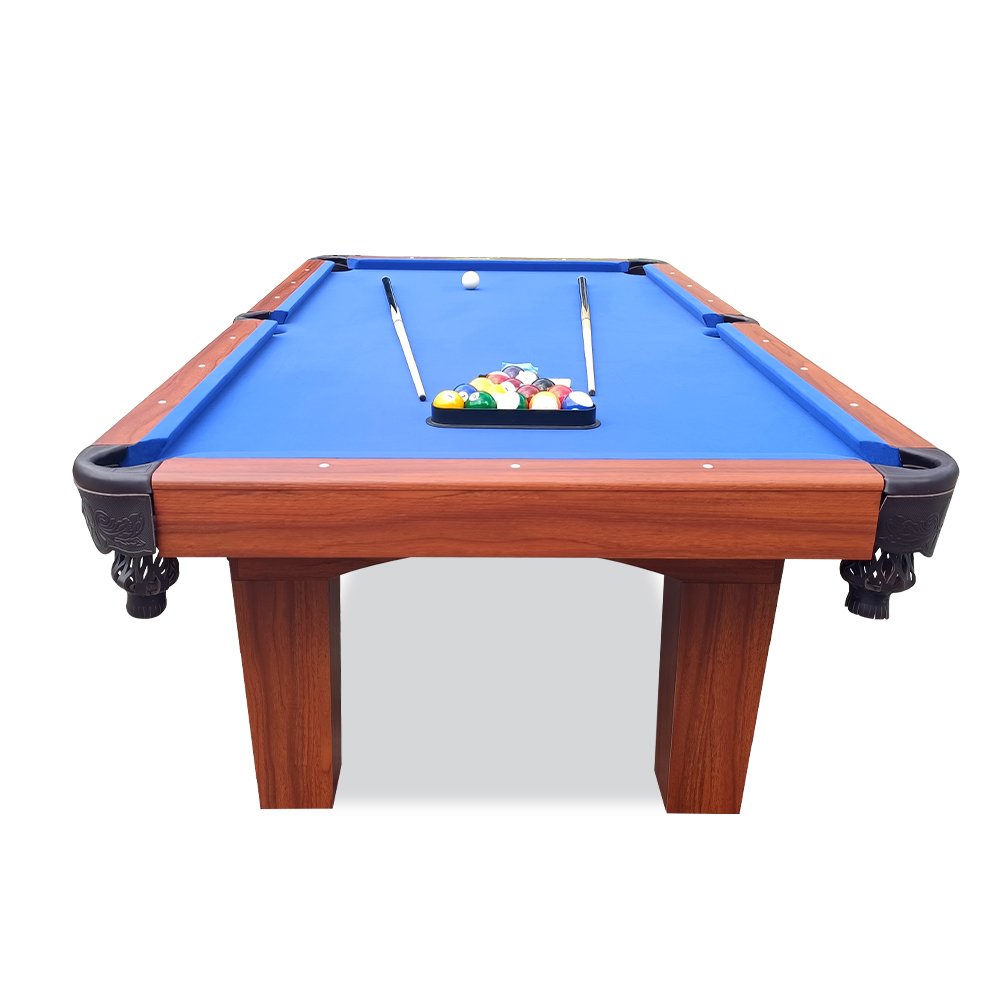 High Quality Indoor Billiard 8ft 9ft American Style Snooker Pool Table Cloth Customized Leather&Iron Pocket With Plastic Leveler