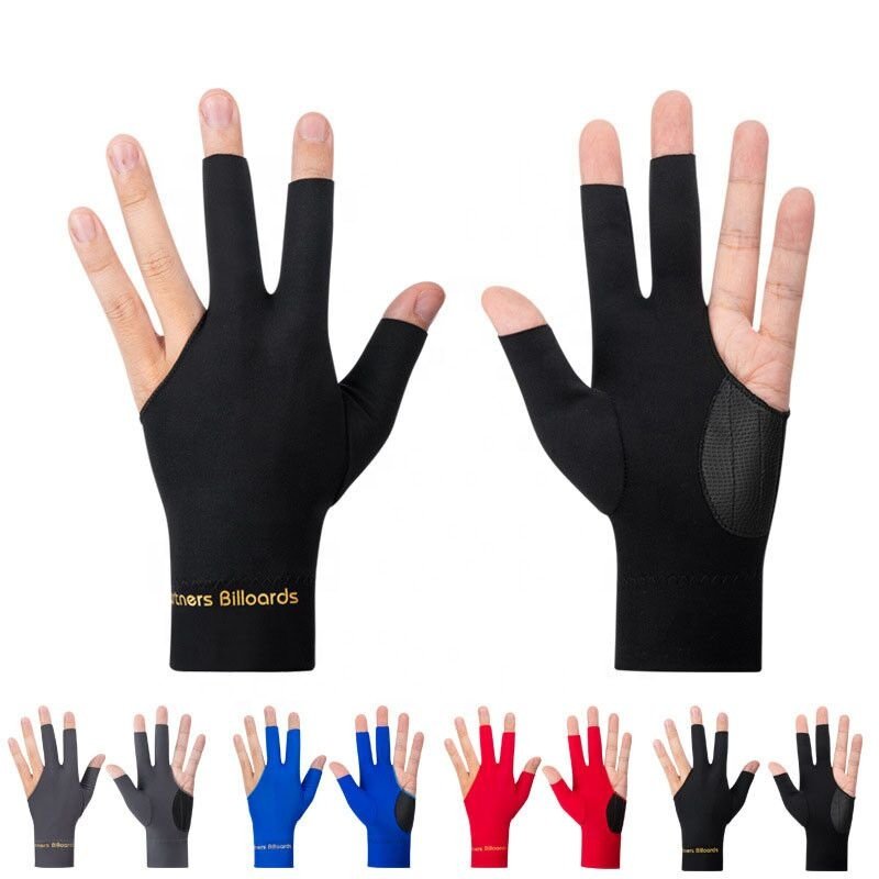 2023 New Wholesale Promotion Price Snooker & Billiard Table Game 3 Open Finger Gloves for Sale