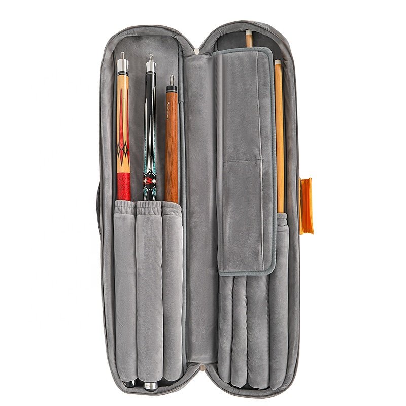 Snooker pool case Manufacturer thick padded waterproof oxford soft billiard Cues bag