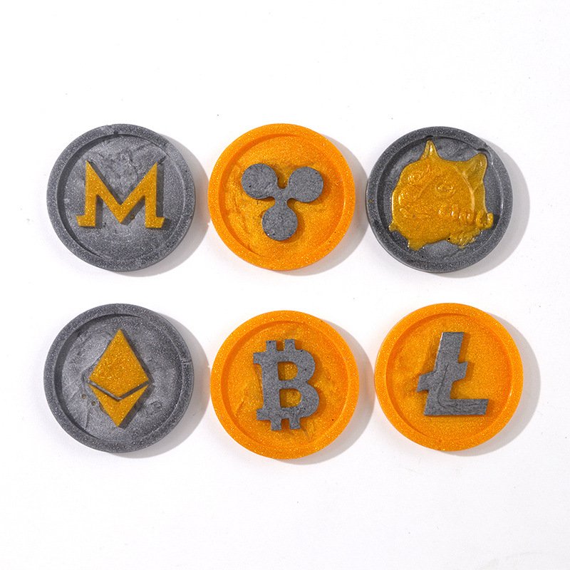 Custom DIY Token Mahjong Commemorative Decor Coins Bargaining Chip Silicone Molds Craft Mold Epoxy Resin Poker Chips