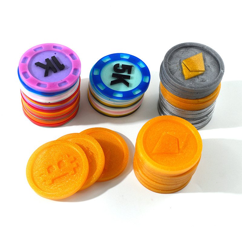 Custom DIY Token Mahjong Commemorative Decor Coins Bargaining Chip Silicone Molds Craft Mold Epoxy Resin Poker Chips