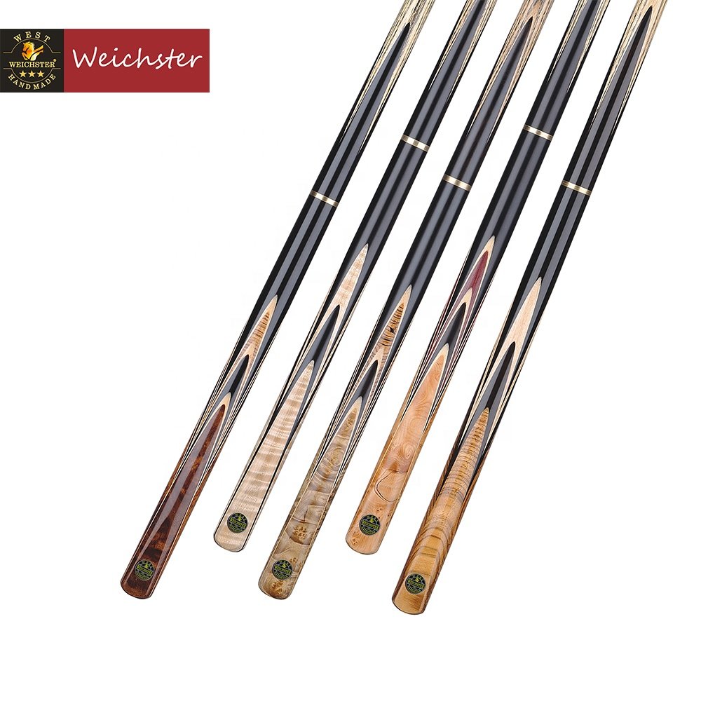 Weichster High Quality Handmade 16 splices African Ebony Custom Snooker Cue Stick