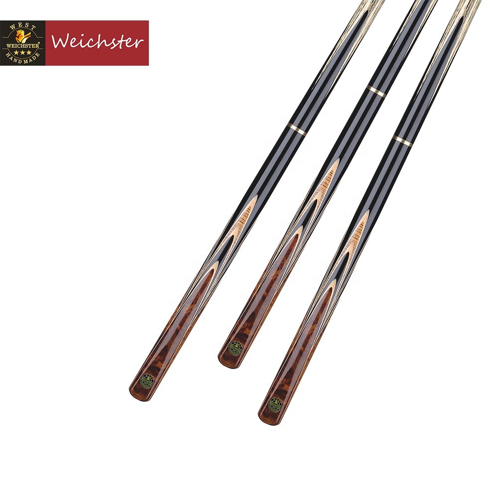 Weichster High Quality Handmade 16 splices African Ebony Custom Snooker Cue Stick