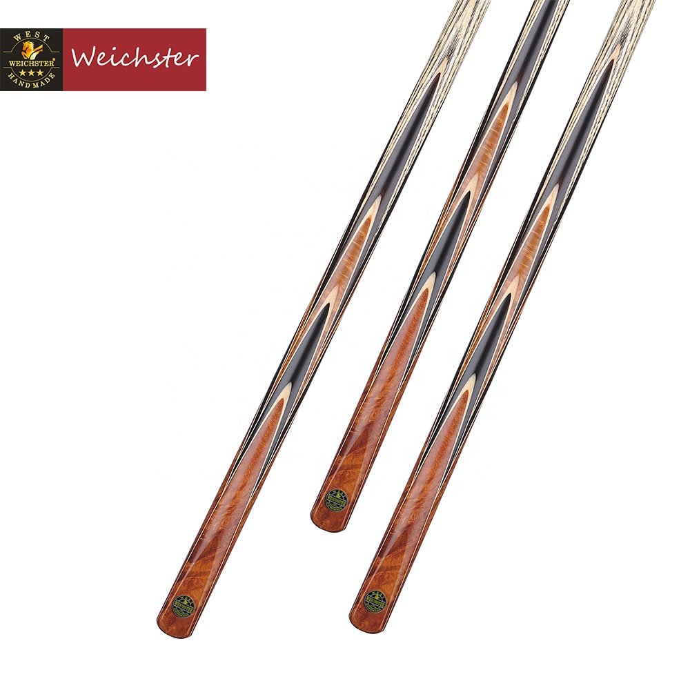 Weichster High Quality Handmade 16 splices African Ebony Custom Snooker Cue Stick