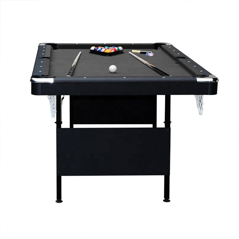 2023 New Wholesale Price Superior Quality Black Color Folding Leg 7FT Billiard Snooker Pool Table For Sale