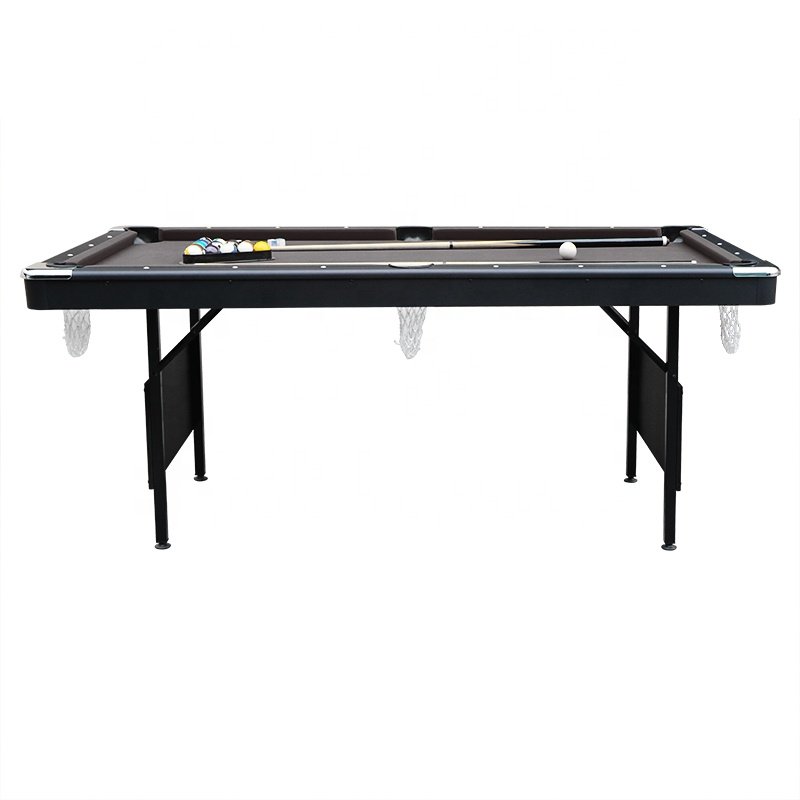 2023 New Wholesale Price Superior Quality Black Color Folding Leg 7FT Billiard Snooker Pool Table For Sale