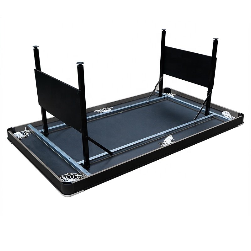 2023 New Wholesale Price Superior Quality Black Color Folding Leg 7FT Billiard Snooker Pool Table For Sale