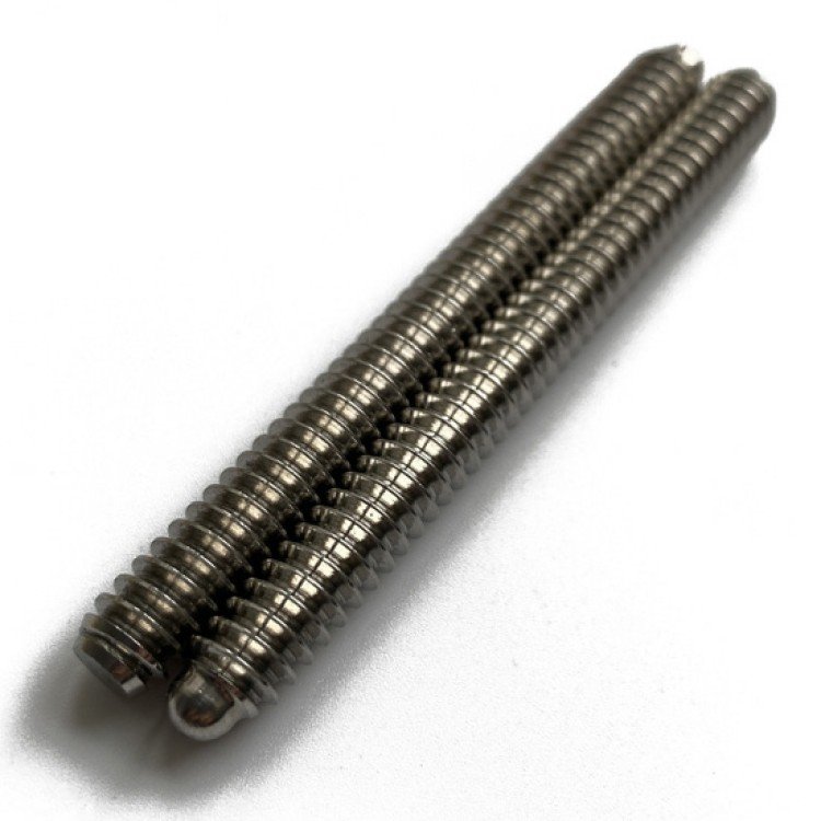 Stainless Steel 5/16-14th 18th 3/8-10th Wavy Pool Cue Joint Pin Billiard Stick Joint Screw With Brass Insert