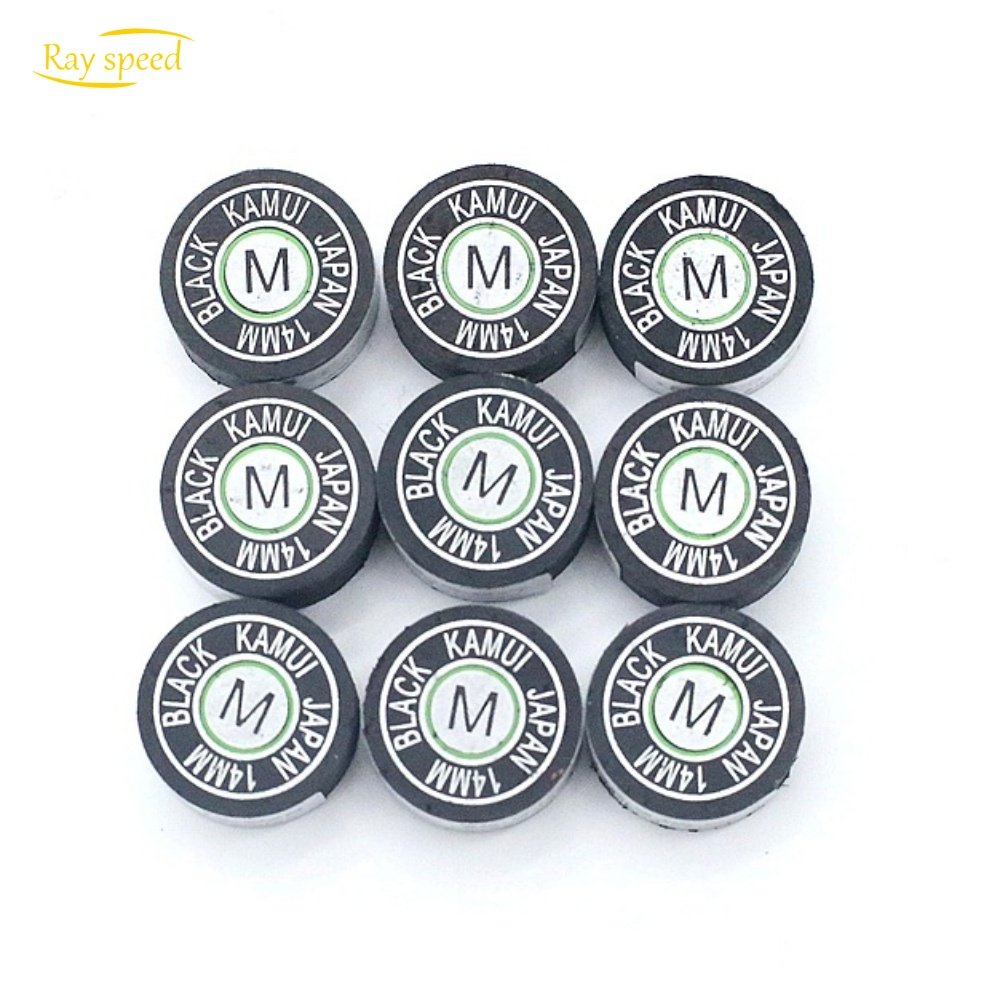 Rayspeed High Quality 14mm SS /S/ /M/ H Billiard Kamui Tips Pool Billiard Snooker Cue Accessories Tips
