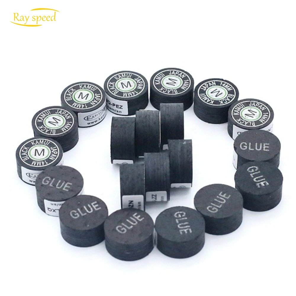 Rayspeed Hot Sale Billiard Kamui Tips High Quality Pool Billiard Snooker Cue Accessories Tips 14mm SS /S/ /M/ H
