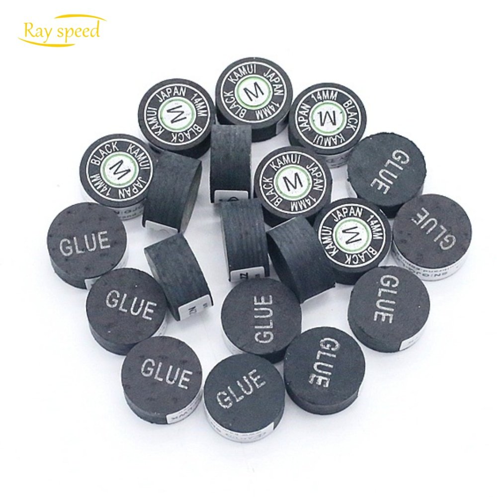 Rayspeed Hot Sale Billiard Kamui Tips High Quality Pool Billiard Snooker Cue Accessories Tips 14mm SS /S/ /M/ H