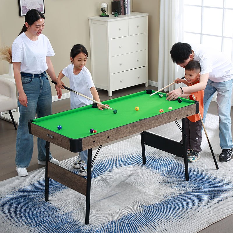 59" Folding Billiard Pool Game Table Fold Up Snooker Table with Whole Set of Pool Table Accessories, TP-5908