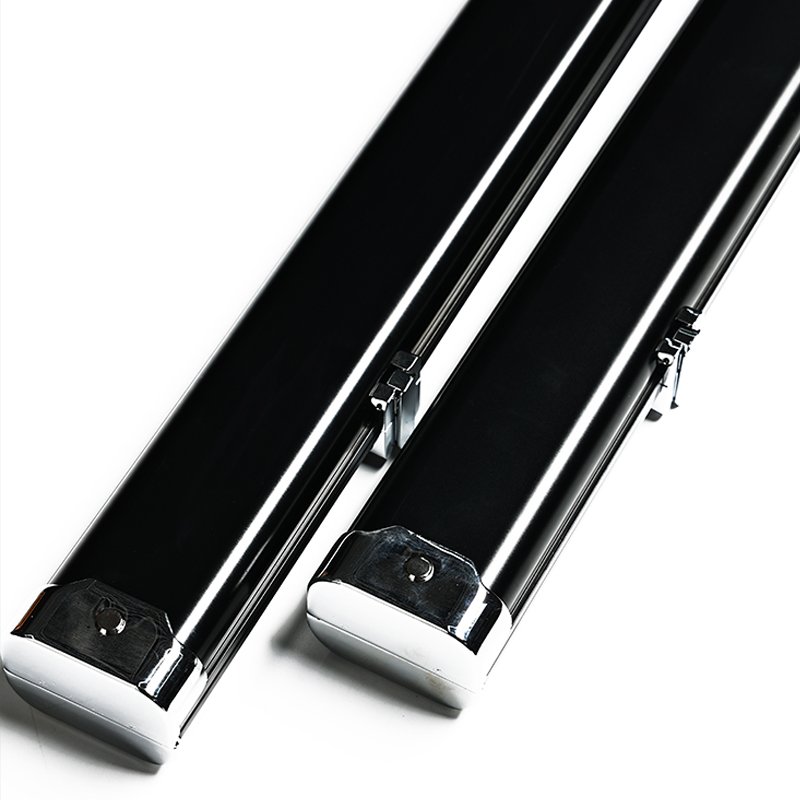 Billiards cue aluminum alloy double two slot through bar black eight snooker cue box, corner integrated through bar box package
