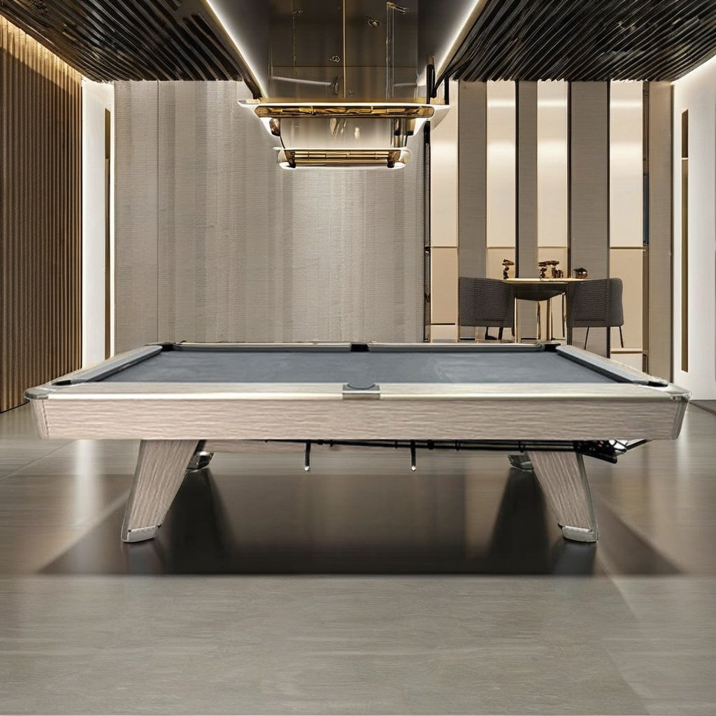 Solid Wood 9Ft Snooker Table Professional Custom-Size Commercial Pool Table Competition Cushion Material Rubber Leg Metal
