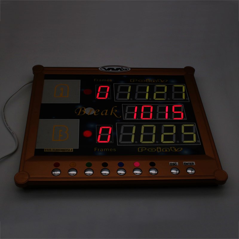 Professional Electronic 4 Digital Snooker Pool Game Billiard Scoreboard With Data Output