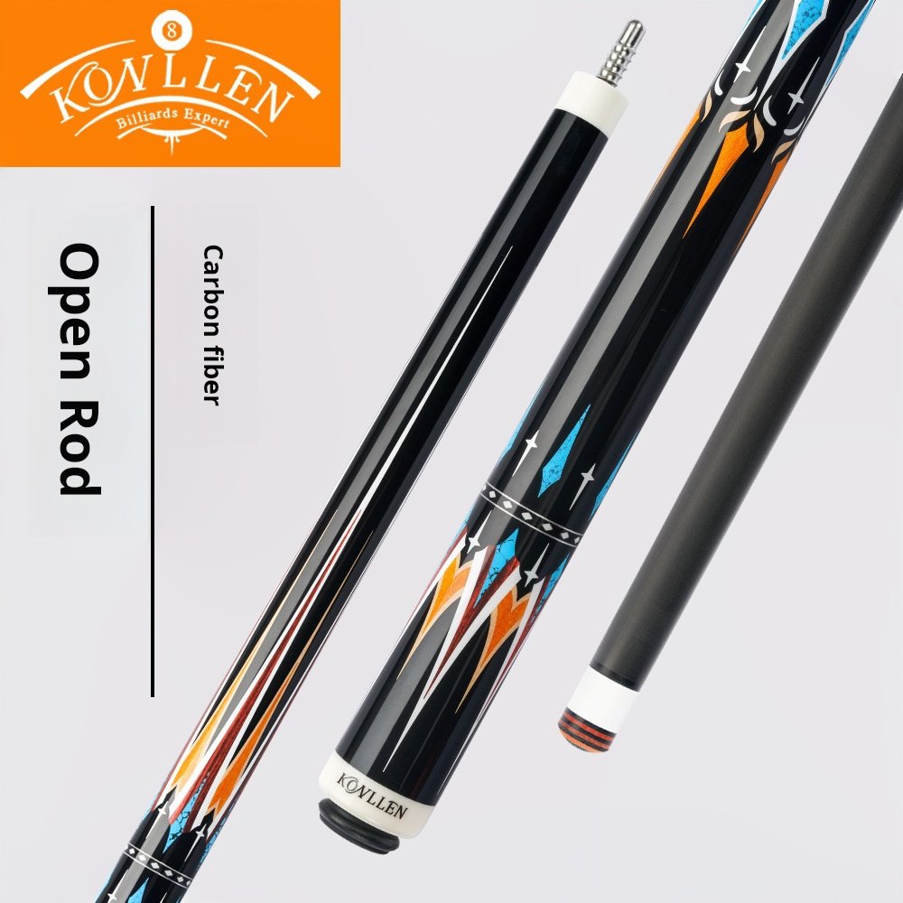 KONLLEN Wanshi Kanglun Kailun billiard cue black technology carbon fiber private cue Kailun 142cm 27TF