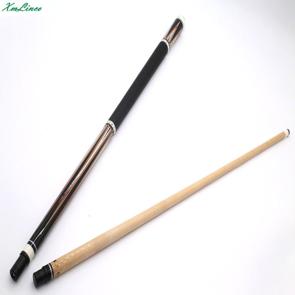 Xmlinco high quality 57'' hot stamp sticker decal billiard pool cue with leather grip