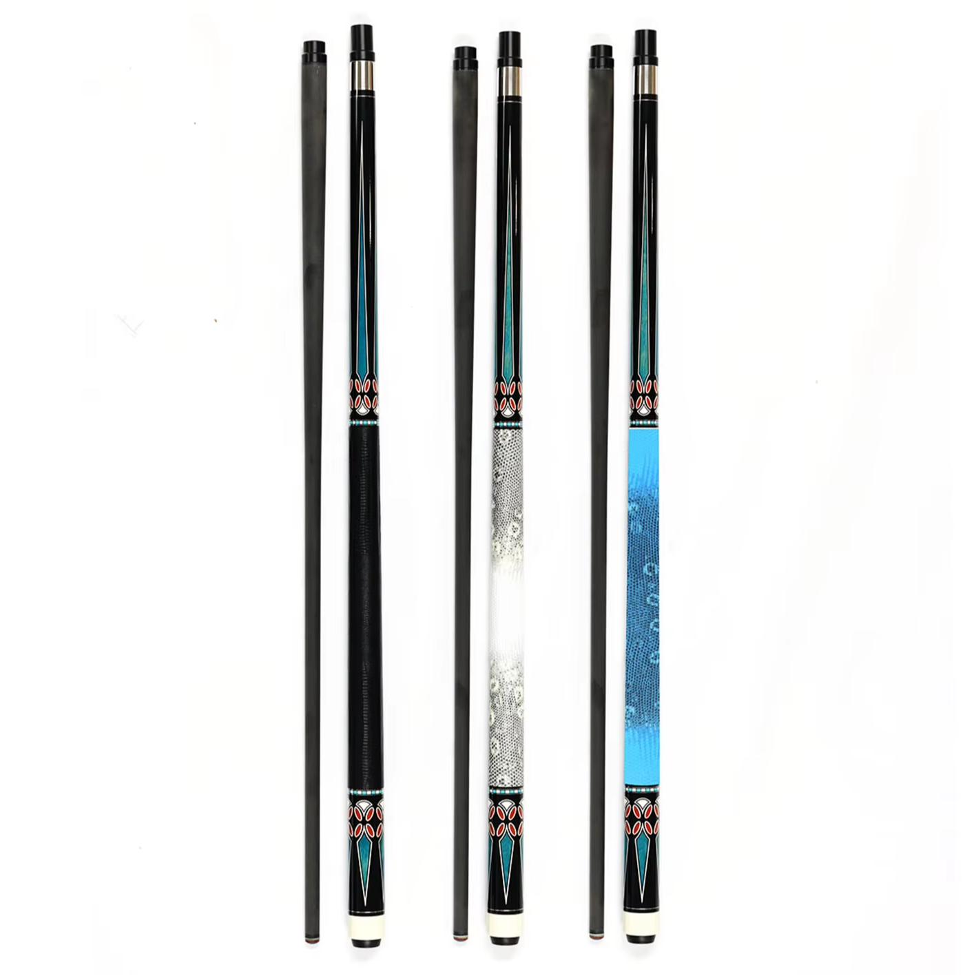 xikuno high quality popular 1/2 computer single lock joint carbon fiber 58 inch billiard pool cue for sale