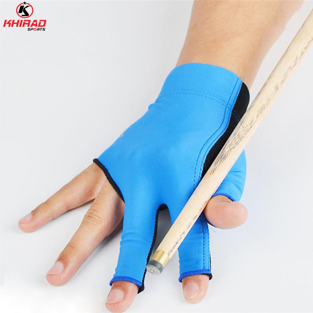 New 3 Fingers Design High Quality Stuff Comfortable Men Snooker Gloves
