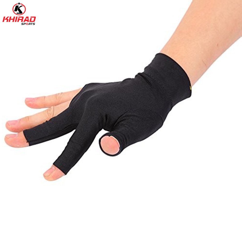 New 3 Fingers Design High Quality Stuff Comfortable Men Snooker Gloves
