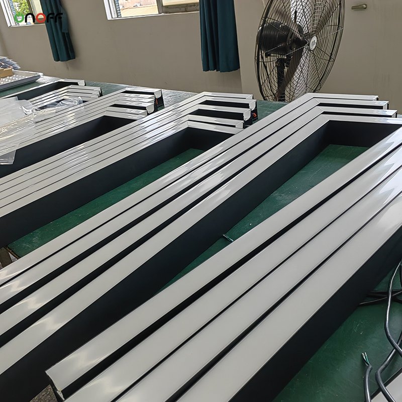 7ft 8ft 9ft 10ft led snooker table lights modern square rectangle linear billiard pendant light for pool table