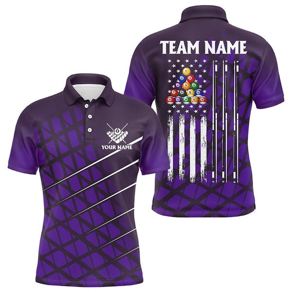 Custom High Quality mens Snooker Polo Shirt Design Latest Short Sleeve Billiard Polo Design With Buttons Sublimation Polo Shirt