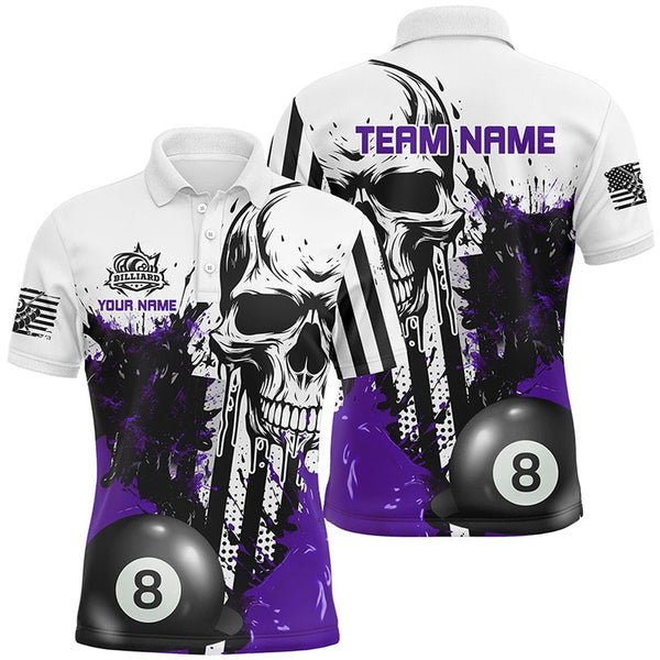 Custom High Quality mens Snooker Polo Shirt Design Latest Short Sleeve Billiard Polo Design With Buttons Sublimation Polo Shirt