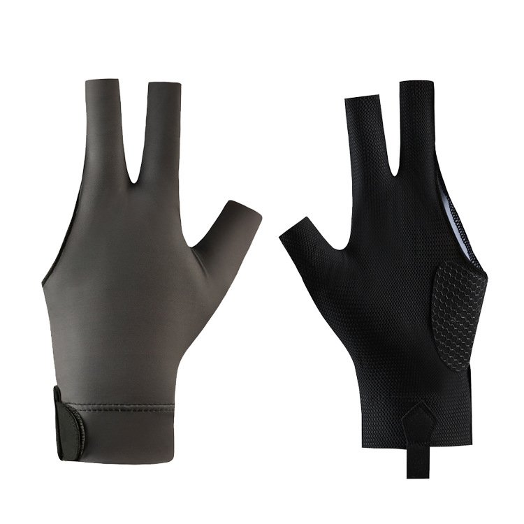 New spot billiard pool gloves competition snooker professional leakage three fingers thin breathable non-slip gloves