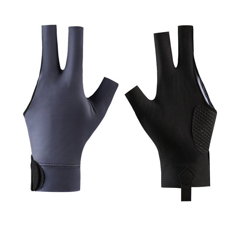 New spot billiard pool gloves competition snooker professional leakage three fingers thin breathable non-slip gloves