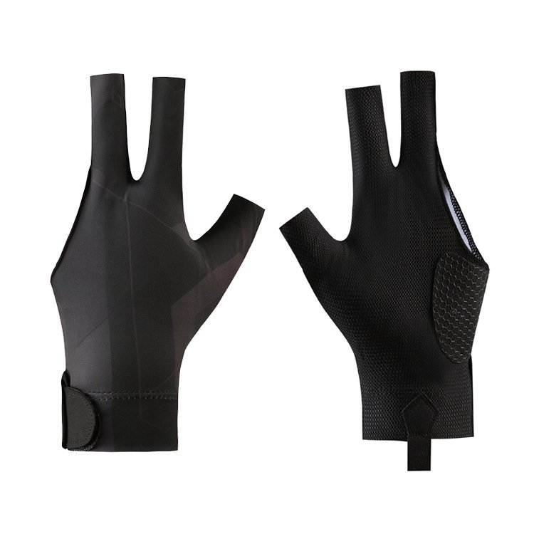 New spot billiard pool gloves competition snooker professional leakage three fingers thin breathable non-slip gloves