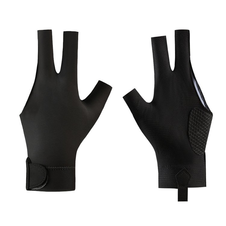 New spot billiard pool gloves competition snooker professional leakage three fingers thin breathable non-slip gloves